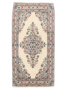  Keshan Fine Rug 58X116 Persian Wool Beige/Brown Small Carpetvista