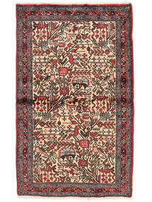  Persischer Rudbar Teppich 70X116 Braun/Schwarz (Wolle, Persien/Iran)