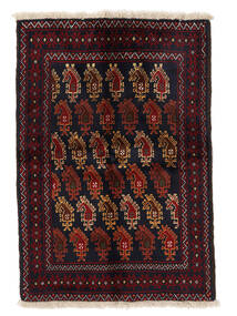  Persian Baluch Rug 81X116 Black/Dark Red Carpetvista
