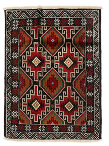 82X110 Tapete Balúchi Oriental Preto/Vermelho Escuro (Lã, Pérsia/Irão) Carpetvista