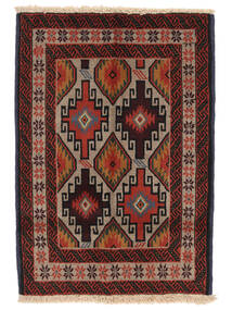 Baluch Rug Rug 85X123 Black/Brown Wool, Persia/Iran Carpetvista