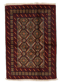  Persian Baluch Rug 82X122 Black/Brown Carpetvista
