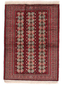 Tappeto Turkaman 85X120 Rosso Scuro/Nero (Lana, Persia/Iran)