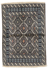 83X118 Alfombra Belouch Oriental Negro/Amarillo Oscuro (Lana, Persia/Irán) Carpetvista