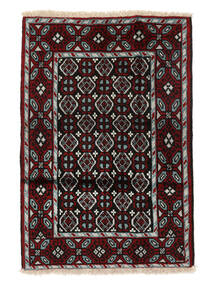 80X118 絨毯 バルーチ オリエンタル ブラック/ダークグリーン (ウール, ペルシャ/イラン) Carpetvista