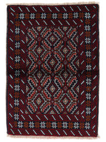 87X123 絨毯 バルーチ オリエンタル ブラック/ダークグレー (ウール, ペルシャ/イラン) Carpetvista