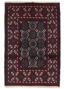  Baluch Rug 84X126 Persian Wool Black/Dark Red Small Carpetvista
