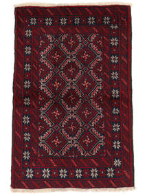  Baluch Rug 80X118 Persian Wool Black/Dark Red Small Carpetvista