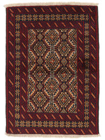  Persian Baluch Rug 84X117 Black/Dark Red Carpetvista