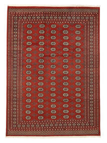 244X339 絨毯 パキスタン ブハラ 2Ply オリエンタル ダークレッド/ブラック (ウール, パキスタン) Carpetvista