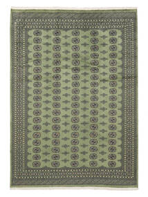  Pakistan Buchara 2Ply Teppich 249X346 Grün/Dunkelgrün Carpetvista