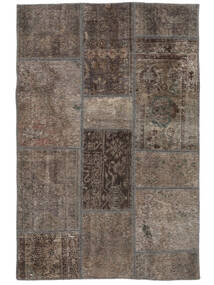  Persischer Patchwork Teppich 104X159 Braun/Schwarz (Wolle, Persien/Iran)