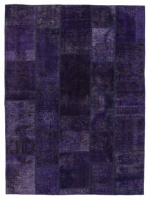 絨毯 ペルシャ パッチワーク 173X233 黒/濃い紫 (ウール, ペルシャ/イラン)