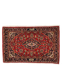  63X100 Keshan Rug Black/Dark Red Persia/Iran Carpetvista