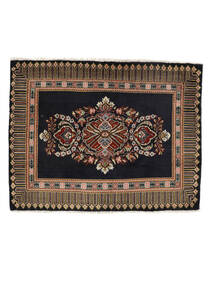  Orientalischer Keshan Teppich 74X96 Schwarz/Braun Wolle, Persien/Iran Carpetvista