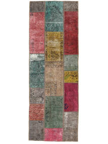  Persischer Patchwork Teppich 73X206 Läufer Dunkelrot/Braun (Wolle, Persien/Iran)