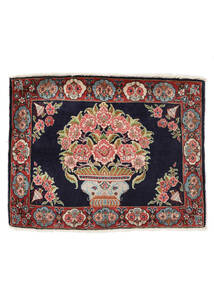  Keshan Rug 78X101 Persian Wool Black/Dark Red Small Carpetvista