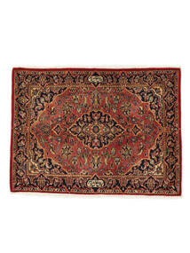 絨毯 オリエンタル カシャン 73X98 ダークレッド/ブラック (ウール, ペルシャ/イラン)