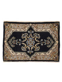  Oriental Keshan Rug 70X102 Black/Brown Wool, Persia/Iran Carpetvista