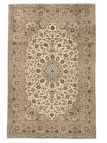  Orientalischer Keshan Fine Teppich 188X296 Braun/Orange Wolle, Persien/Iran Carpetvista