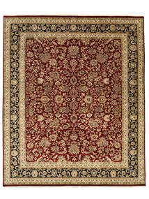 247X295 絨毯 サルーク American オリエンタル 茶色/ブラック (ウール, インド) Carpetvista
