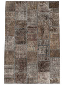 Patchwork Rug 202X305 Brown/Black Wool, Persia/Iran Carpetvista