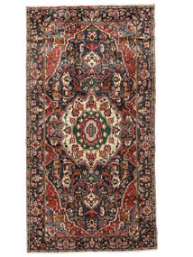 絨毯 バクティアリ 163X309 廊下 カーペット ブラック/ダークレッド (ウール, ペルシャ/イラン)