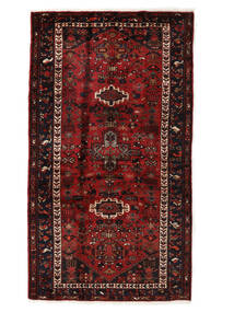 107X189 Hamadan Rug Oriental Black/Dark Red (Wool, Persia/Iran) Carpetvista