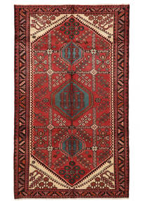 Tapete Persa Hamadã 154X257 Vermelho Escuro/Preto (Lã, Pérsia/Irão)