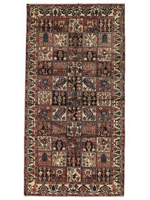 絨毯 バクティアリ 160X310 廊下 カーペット 茶色/ブラック (ウール, ペルシャ/イラン)