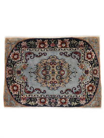  Oriental Keshan Rug 71X97 Black/Brown Wool, Persia/Iran Carpetvista