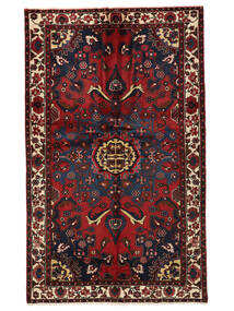 絨毯 ペルシャ バクティアリ 157X257 ブラック/ダークレッド (ウール, ペルシャ/イラン)