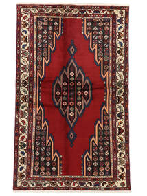  Hamadan Rug 127X200 Persian Wool Black/Dark Red Small Carpetvista