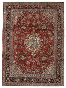263X358 Sarouk Rug Oriental Black/Brown Large (Wool, Persia/Iran) Carpetvista