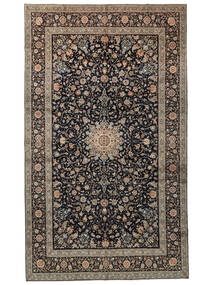  Kashan Fine 311X522 Perzsa Gyapjúszőnyeg Barna/Fekete Nagy Carpetvista