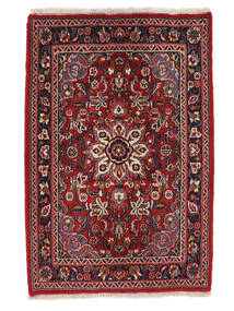 66X97 Asadabad Teppich Orientalischer Dunkelrot/Schwarz (Wolle, Persien/Iran) Carpetvista