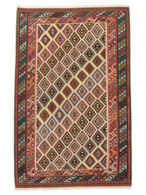 202X310 Kilim Fars Rug Oriental Dark Red/Black (Wool, Persia/Iran) Carpetvista