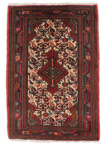  Oriental Asadabad Rug 64X94 Black/Dark Red Wool, Persia/Iran Carpetvista