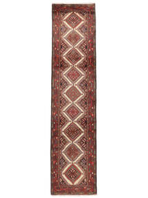 Asadabad Matot Matto 80X330 Käytävämatto Tummanpunainen/Ruskea Villa, Persia/Iran Carpetvista