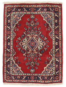 64X88 Dywan Orientalny Asadabad Ciemnoczerwony/Czarny (Wełna, Persja/Iran) Carpetvista