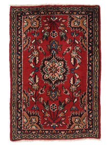  アサダバード 絨毯 64X100 ペルシャ ウール 深紅色の/黒 小 