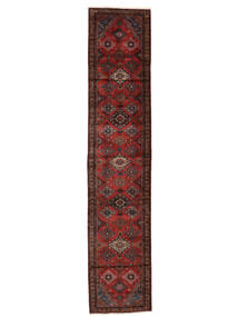  Mehraban Χαλι 84X400 Περσικό Μαλλινο Μαύρα/Σκούρο Κόκκινο Μικρό Carpetvista