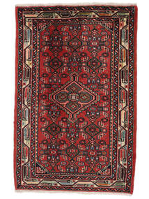 64X98 Asadabad Teppich Orientalischer Schwarz/Dunkelrot (Wolle, Persien/Iran) Carpetvista
