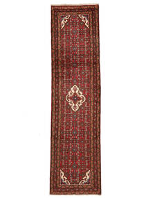 78X288 Tapis Hosseinabad D'orient De Couloir Rouge Foncé/Noir (Laine, Perse/Iran) Carpetvista