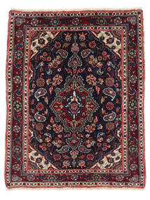  Jozan Rug 69X89 Persian Wool Black/Dark Red Small Carpetvista