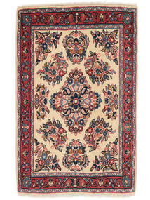  Persialainen Sarough Matot 62X98 Tummanpunainen/Musta Carpetvista