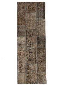 74X213 絨毯 Patchwork - Persien/Iran モダン 廊下 カーペット 茶色/ブラック (ウール, ペルシャ/イラン) Carpetvista