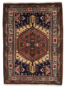  73X97 Ardebil Rug Black/Brown Persia/Iran Carpetvista