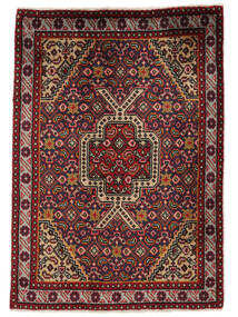 Ardebil Matot Matto 70X98 Musta/Tummanpunainen Villa, Persia/Iran Carpetvista
