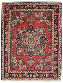 67X86 絨毯 オリエンタル ハマダン シャフバフ ダークレッド/ブラック (ウール, ペルシャ/イラン) Carpetvista